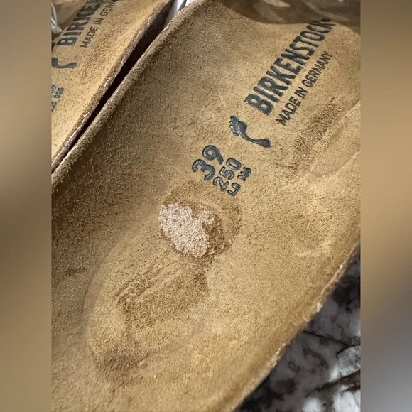 Birkenstock Sandals π€ Yao Slide Birko Floor Sandals White Sz 39 8 New - Picture 11 of 15